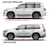 Toyota Land Cruiser (15–) Комплект накладок переднего и заднего бамперов EXECUTIVE. Цвет: черный