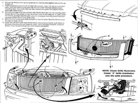 Cadillac Escalade (02-06) решетка радиатора из нержавеющей стали, сетка.