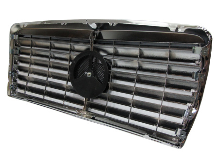 Mercedes S W126 (80-92) решетка радиатора черная со звездой, дизайн "Авангард"