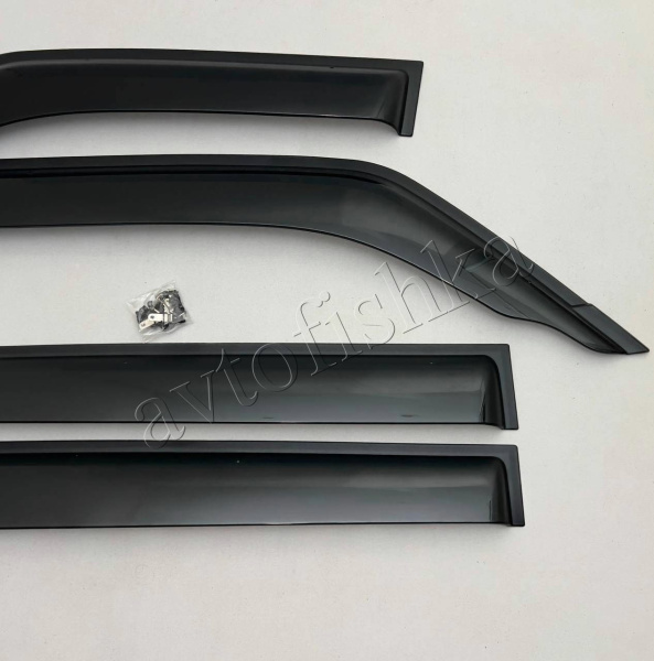 Mitsubishi Pajero 3 и Pajero 4 дефлекторы окон в стиле оригинал, ветровики широкие, комплект 4 шт.
