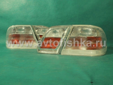 Mercedes E W210 фонари задние белые, комплект лев.+ прав.