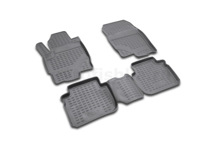 Коврики в салон MITSUBISHI Colt 2003->, 4 шт. (полиуретан)