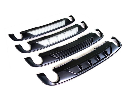 Спортивные задние диффузоры для Audi A4 2016-2019