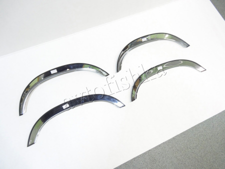 Mercedes Benz W124 с широким молдингом накладки на арки крыльев из полированной нержавеющая сталь, комплект 4 шт.