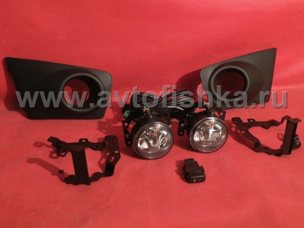Mitsubishi L200 Triton (09-) фары передние противотуманные, полный установочный комплект.