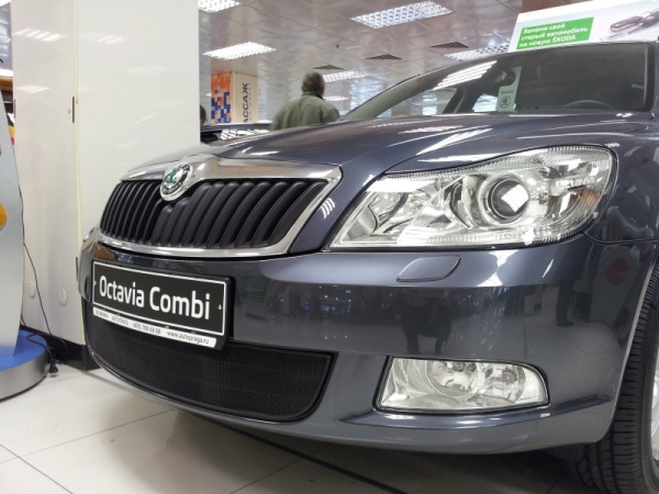 Skoda Octavia (09–12) Защита радиатора, чёрная
