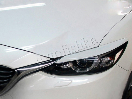 Mazda 6 (15 – 18) реснички на фары для диодной оптики