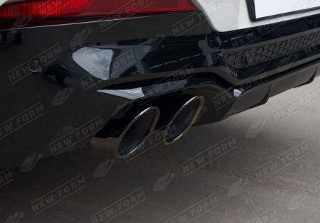 BMW X4 G02 2018 - 2021 Диффузор заднего бампера с насадками М