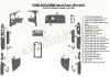 Декоративные накладки салона Ford Explorer Sport 2001-2002 полный набор, без Console 25 элементов.