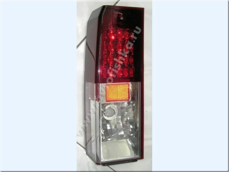 Hummer H3 (05-) фонари задние светодиодные, красно-белые, комплект 2 шт.