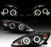 Toyota Camry 30 (02-06) UAE, Europe, USA фары передние черные со светящимися ободками, комплект 2 шт.