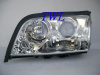 Mercedes C-class W202 (94-00) фары передние линзовые хромированные, комплект 2 шт.