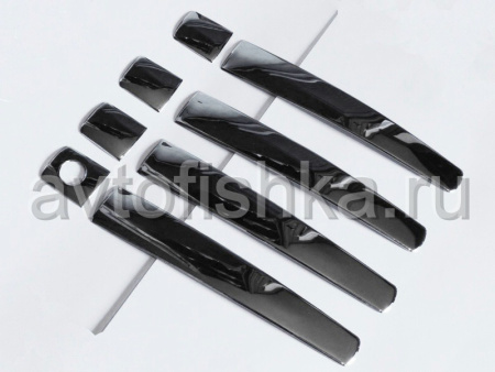 Toyota Land Cruiser Prado 150 (2009-) хромированные молдинги на наружние ручки дверей, комплект 8 предметов