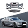 Передний бампер S8 с решеткой для Audi A8 2015-2017