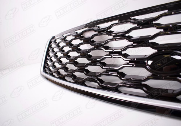 Land Rover Range Rover 4 поколение 2012 - 2017 Решетка радиатора серый кант черная сетка с жабрами