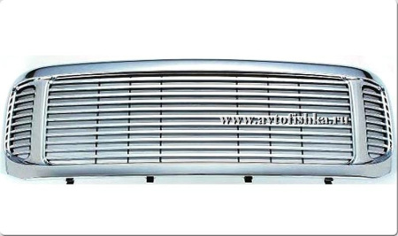 Ford Excursion (00-05) решетка радиатора хромированная, горизонтальный дизайн.