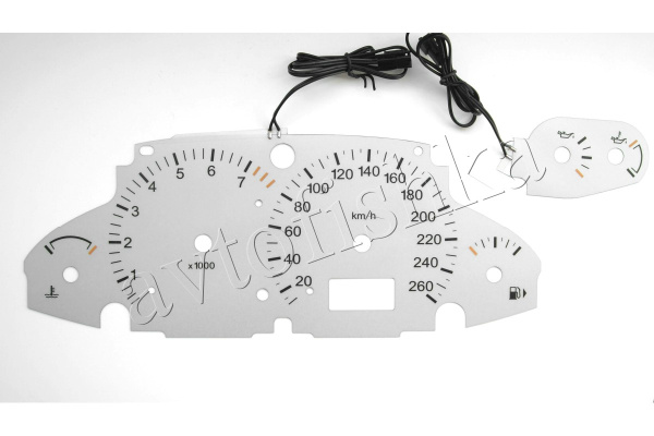 Ford Focus MK1 светодиодные шкалы (циферблаты) на панель приборов - ST дизайн 2