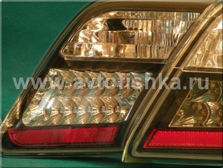 Toyota Camry V40 (06-11) фонари задние светодиодные черные, комплект лев.+прав.