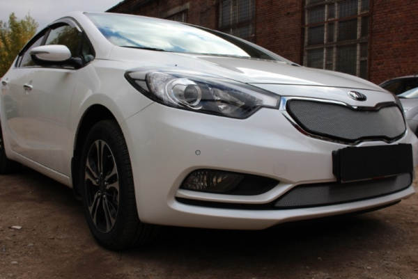 Kia Cerato (13–15) Защита радиатора, хром, низ