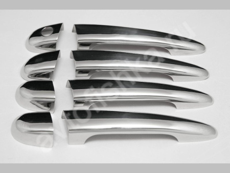 BMW 3 E46 (2001-2005) накладки на ручки дверей из нержавеющей стали, комплект 4 шт.