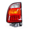 Toyota RAV4 (97-01) фонари задние, светодиодные красно-хромированные, комплект 2 шт.