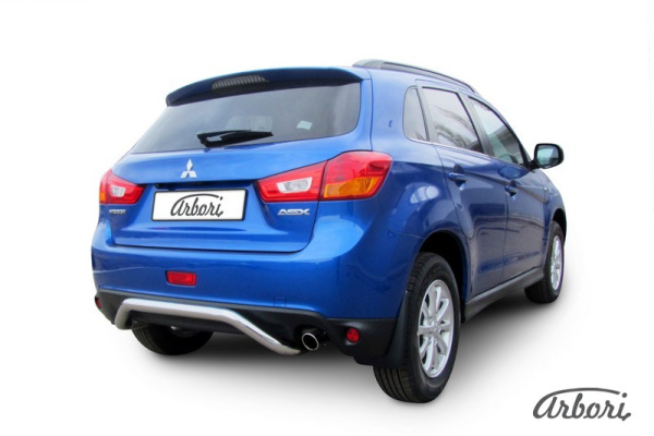 Защита заднего бампера Arbori d57 "скоба" MITSUBISHI ASX 2014-