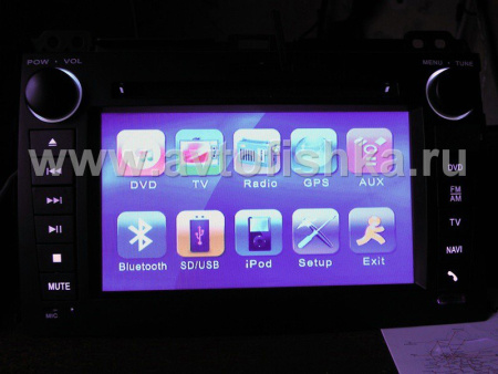 Toyota Land Cruiser Prado 120 автомагнитола, штатное головное устройство с GPS навигацией и ТВ