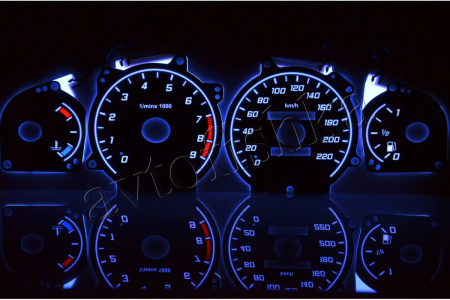 Hyundai Sonata светодиодные шкалы (циферблаты) на панель приборов