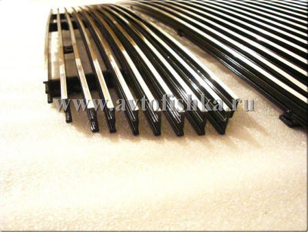 Ford Explorer (06-) нижняя решетка переднего бампера из нержавеющей стали, горизонтальный дизайн.