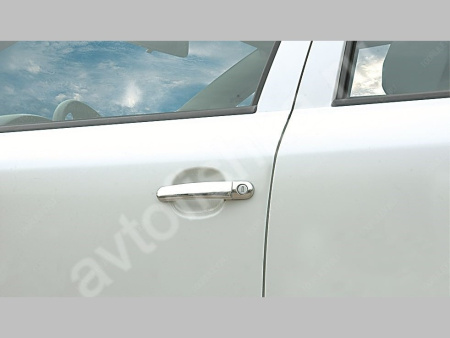 Skoda Octavia (2004-2008) накладки на ручки дверей из нержавеющей стали, 4 шт.
