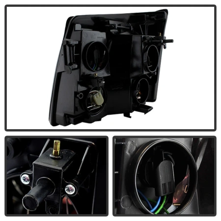 Cadillac Escalade (2002-2006) фары передние черные под штатный ксенон