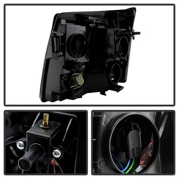 Cadillac Escalade (2002-2006) фары передние черные под штатный ксенон