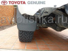 Toyota Land Cruiser Prado 150 (10-) черные брызговики, удлиненные грязезащитные щитки полипропиленовые, оригинал Toyota, комплект 4 шт.