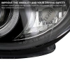 Subaru Impreza GD, GG (00-02) фары передние черные, со светящимися ободками, линзовые