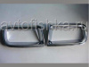 Toyota Land Cruiser Prado 150 (2010-) хромированные накладки на противотуманные фонари заднего бампера, комплект 2 шт.