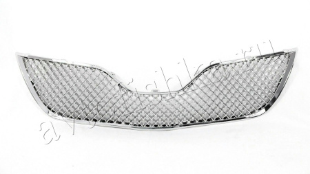 Toyota Camry V40 (09-11) решетка радиатора и переднего бампера хромированные, дизайн Bentley, комплект 2 шт.