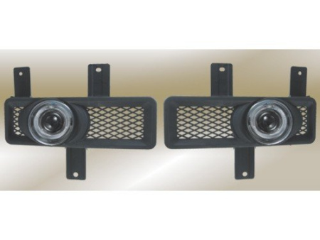 Ford F150, Expedition (97-98) фары противотуманные линзовые, со светящимися ободками, комплект 2 шт.