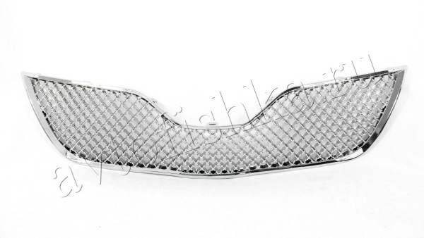 Toyota Camry V40 (09-11) решетка радиатора и переднего бампера хромированные, дизайн Bentley, комплект 2 шт.