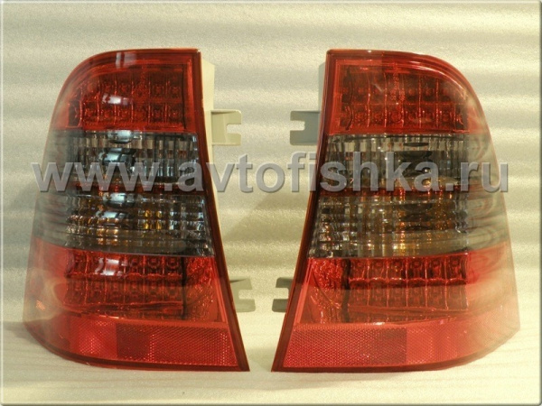 Mercedes ML W163 (98-05) задние фонари светодиодные красно-тонированные, комплект 2 шт.
