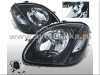 Mercedes SLK R170 (98-04) фары передние черные, с поворотниками, комплект 2 шт.