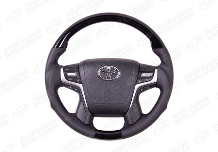Toyota Land Cruiser LC 200 2007 - 2012 Руль черный с изгибом
