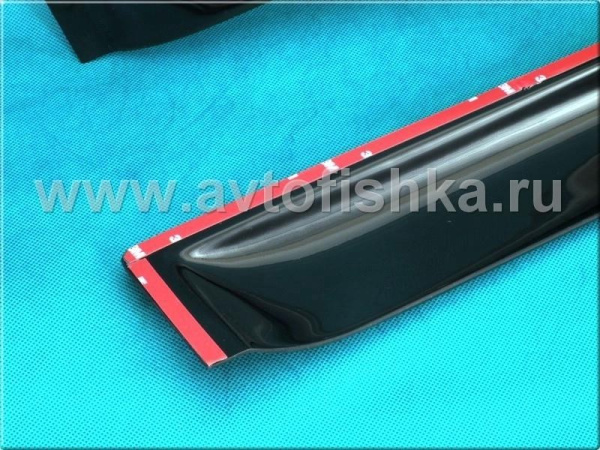 Toyota FJ Cruiser (07-) дефлекторы боковых окон темные, ветровики, комплект 2шт.