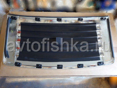 Hummer H3 (2005-) накладка на дефлектор капота хромированная пластиковая, оригинал GM