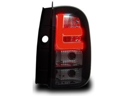 Renault Duster (10-) задние тюнинговые светодиодные черные фонари, комплект 2 шт.