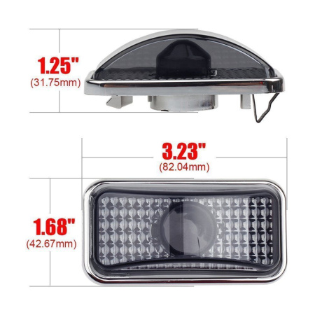 Hummer H2 (02-08) фонари габаритные тонированные на крышу, комплект 10 шт.