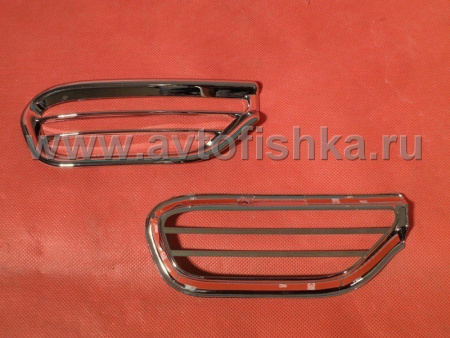 Chevrolet Captiva (06-) хромированные накладки на противотуманные фонари заднего бампера, комплект 2 шт.