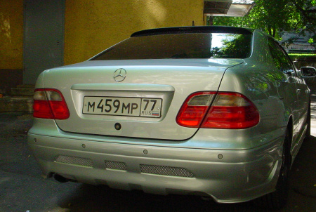 Mercedes E-Class W208 накладка LORINSER на заднее стекло