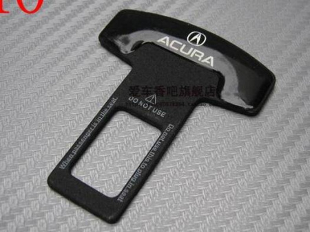 Вставка в замок ремня безопасности с логотипом Acura, лакированная