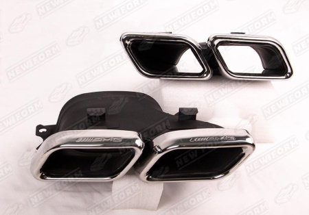 Mercedes-Benz GLS-Klasse X166 2015 - 2019 Насадки на глушители 6.3 AMG хром