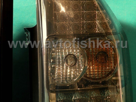 Mitsubishi Pajero 3 (2003-2006) фонари задние светодиодные тонированные, комплект 2 шт.